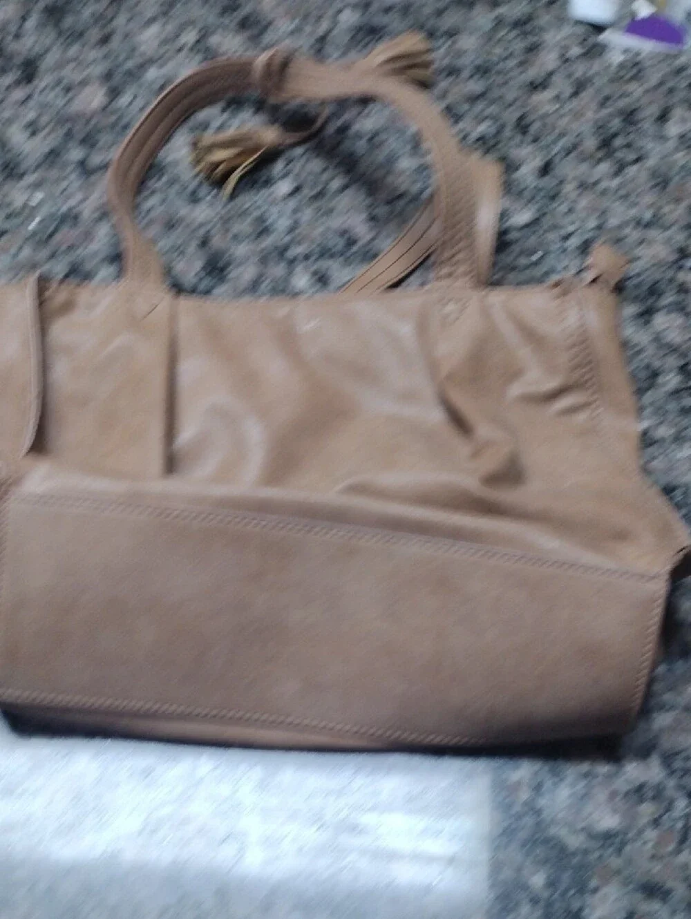 like new Relic 2 handle Classic Tan Women’s Shoulder Bag super cute fauz leather